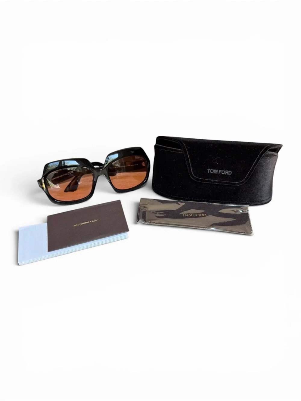 Tom Ford FT1155/S Ren Square Sunglasses Rich Brown/Black Photochromic Lenses
